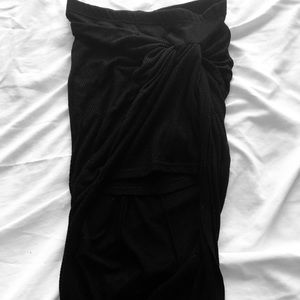 Black High Low Skirt S